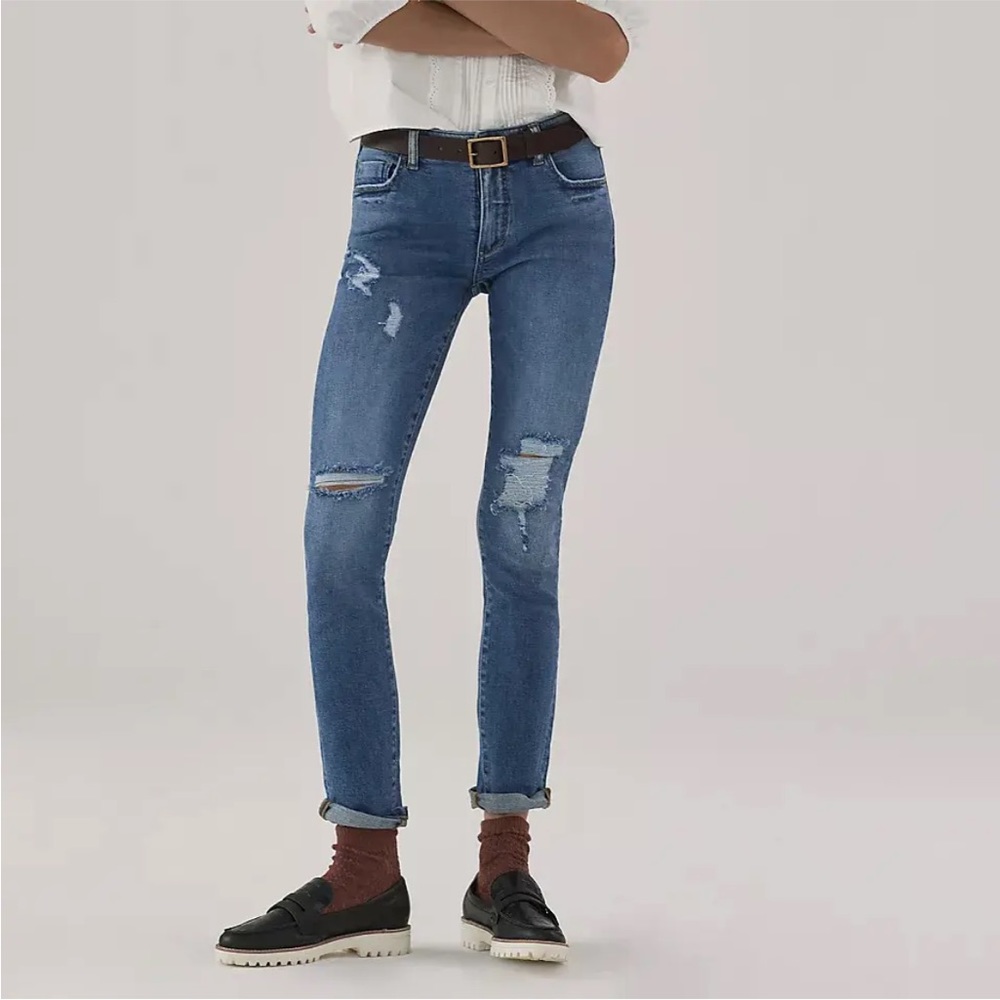 Pilcro Blue Ankle & Cropped Jeans